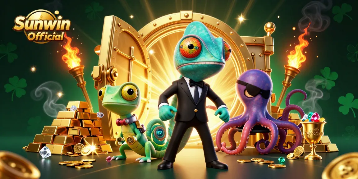 Spin to win with Sunwin Official in a vibrant casino illustration capturing thrilling gaming moments.