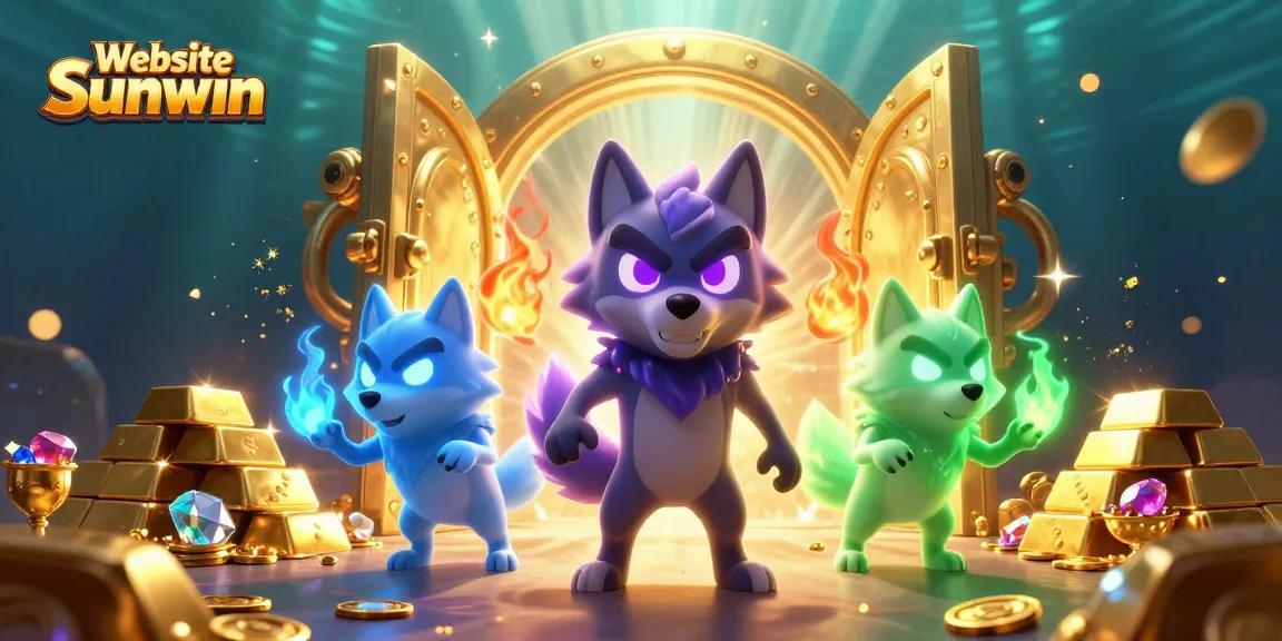 Experience exhilarating wins at Website Sunwin with shadowy wolves guarding treasure-filled vaults and engaging casino elements.
