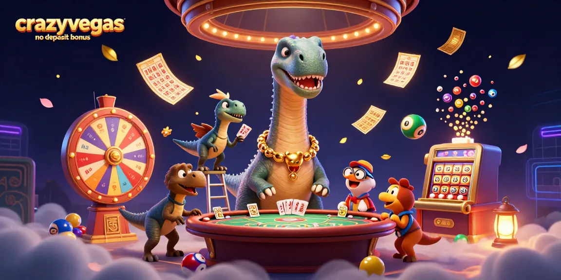 Experience the excitement of the crazyvegas no deposit bonus with vibrant gambling scenes and dynamic characters.