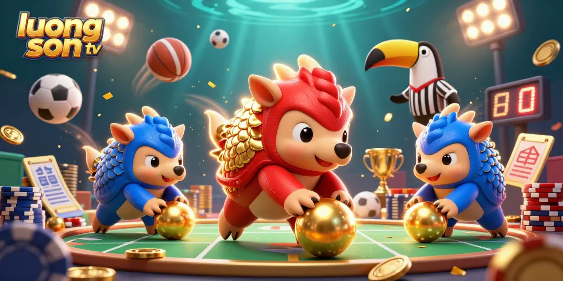 Experience thrilling action with luong son tv as rival pangolins roll through vibrant betting scenes.