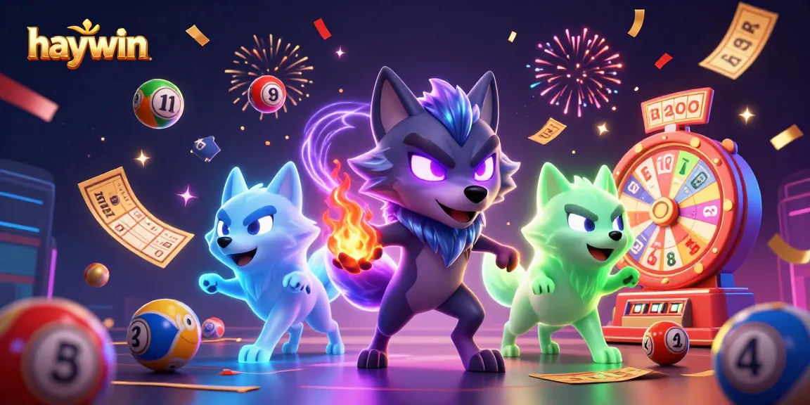 Experience magical gaming moments with haywin's vibrant lottery scene, featuring ghostly wolves and exciting elements.